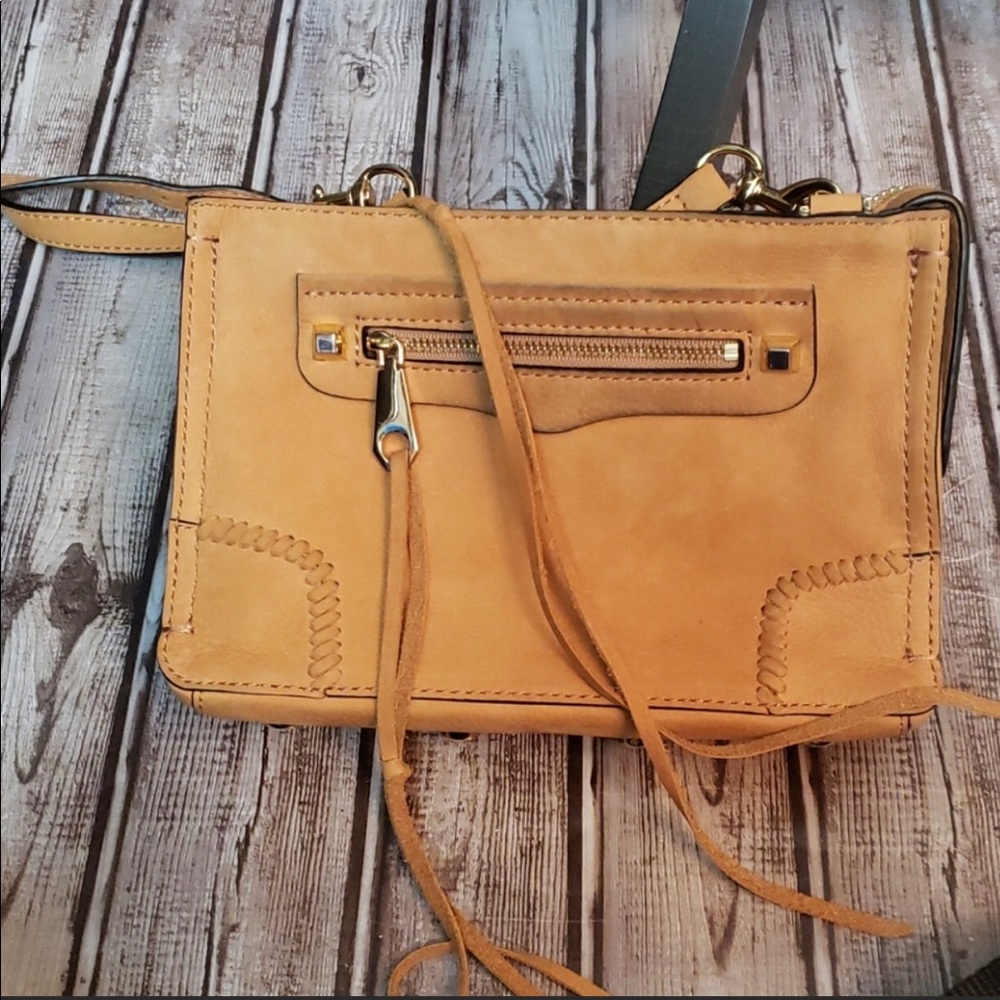 Rebecca Minkoff  brown suede crossbody